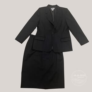 Vintage Pendleton Black Wool Suit Set 14/16 | Old Money Career Capsule NWOT